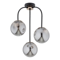 Lampadario a plafone GAMMA 3xE14/10W/230V nero