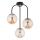Lampadario a plafone GAMMA 3xE14/10W/230V nero/oro