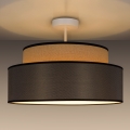 Lampadario a plafone GRACE 1xE27/60W/230V diametro 40 cm beige/marrone