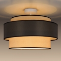 Lampadario a plafone GRACE 1xE27/60W/230V diametro 40 cm color crema/grigio