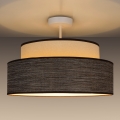 Lampadario a plafone GRACE 1xE27/60W/230V diametro 40 cm color crema/marrone
