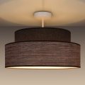 Lampadario a plafone GRACE 1xE27/60W/230V diametro 40 cm marrone/beige