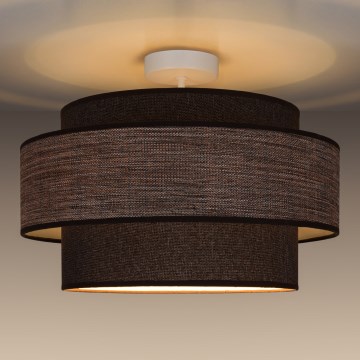 Lampadario a plafone GRACE 1xE27/60W/230V diametro 40 cm marrone/beige
