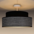 Lampadario a plafone GRACE 1xE27/60W/230V diametro 40 cm nero/grigio