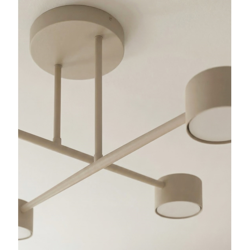 Lampadario a plafone HALO 4xGX53/10W/230V beige