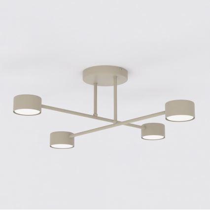 Lampadario a plafone HALO 4xGX53/10W/230V beige