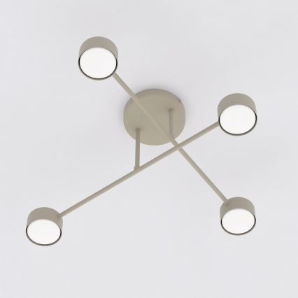 Lampadario a plafone HALO 4xGX53/10W/230V beige