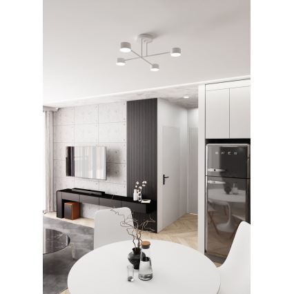 Lampadario a plafone HALO 4xGX53/10W/230V bianco