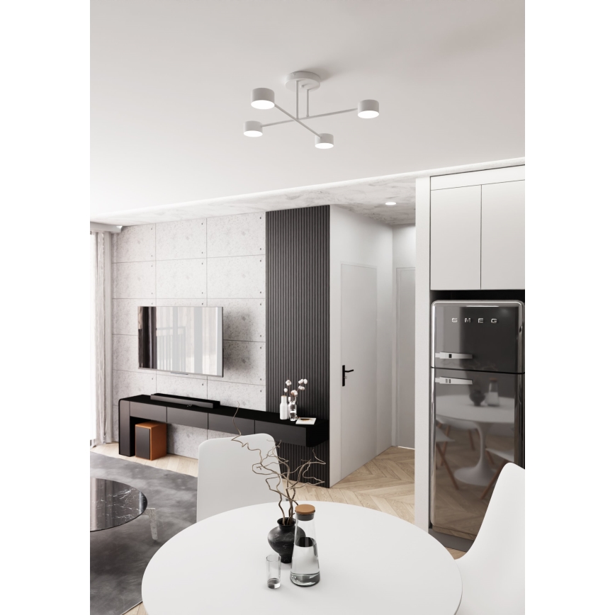 Lampadario a plafone HALO 4xGX53/10W/230V bianco