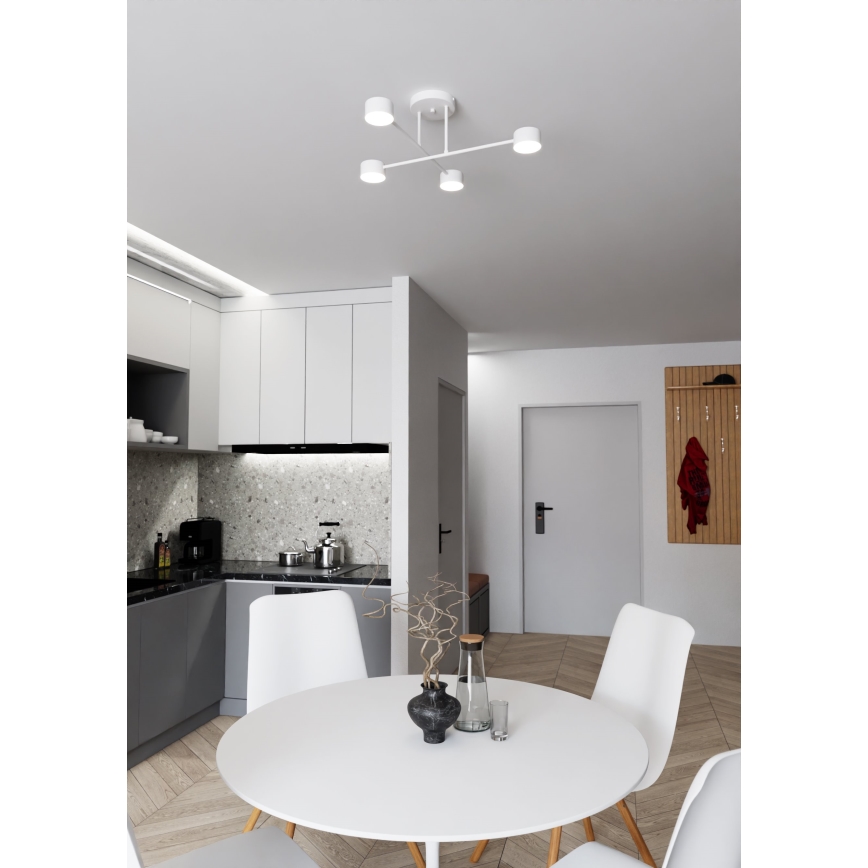 Lampadario a plafone HALO 4xGX53/10W/230V bianco