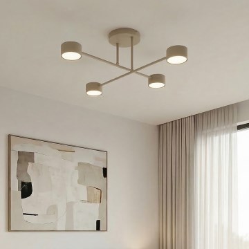 Lampadario a plafone HALO 4xGX53/12W/230V beige