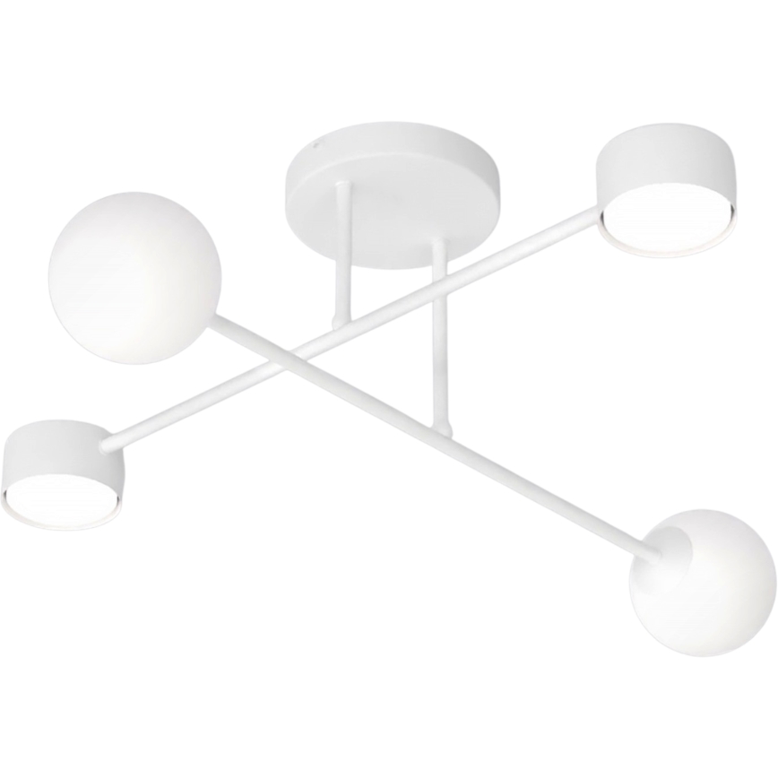 Lampadario a plafone HOLON 2xG9/8W/230V + 2xGX53/12W bianco