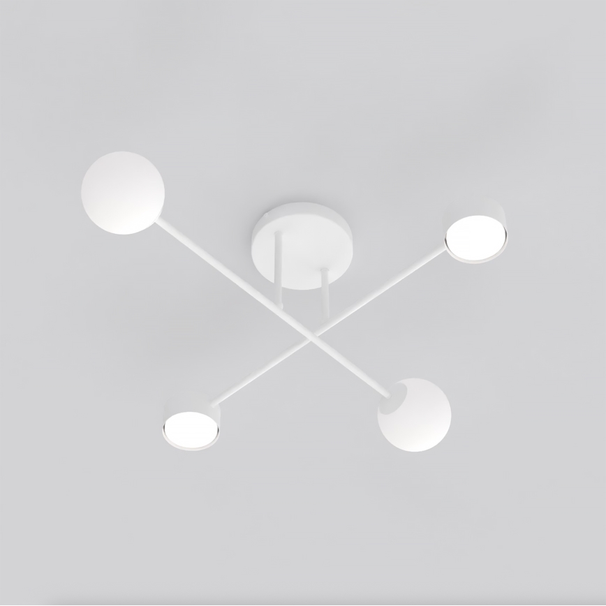 Lampadario a plafone HOLON 2xG9/8W/230V + 2xGX53/12W bianco