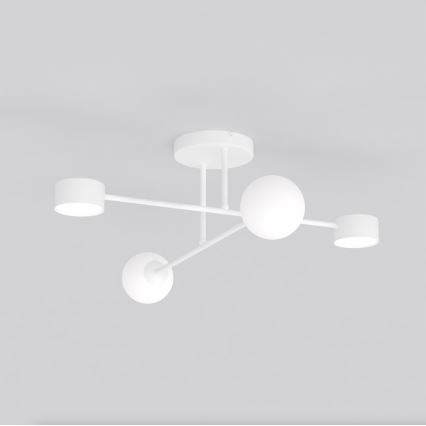 Lampadario a plafone HOLON 2xG9/8W/230V + 2xGX53/12W bianco