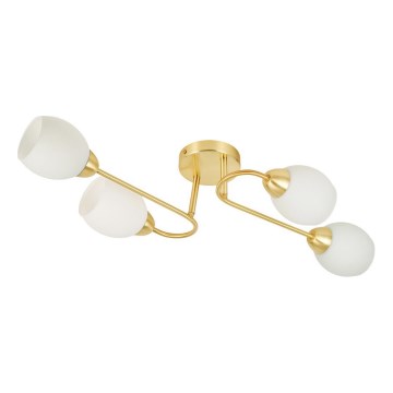 Lampadario a plafone KING 4xE27/15W/230V oro