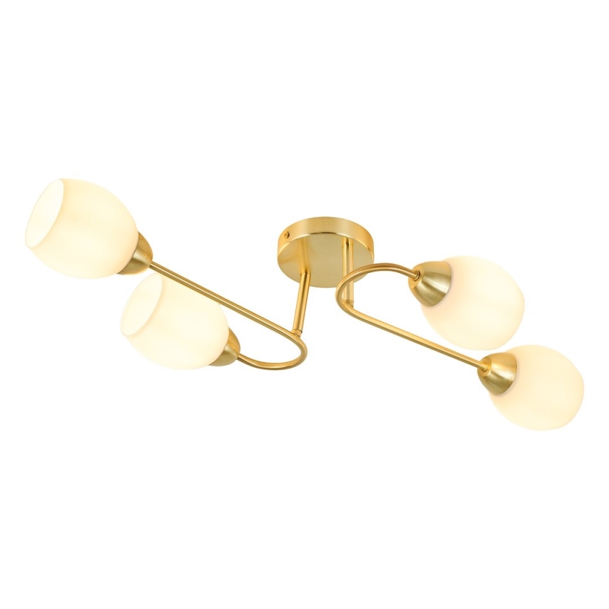 Lampadario a plafone KING 4xE27/15W/230V oro