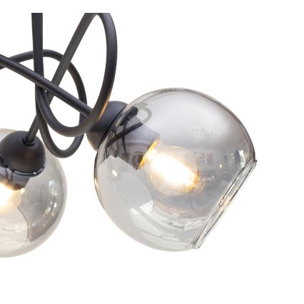 Lampadario a plafone LATIL 5xE27/60W/230V nero