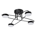 Lampadario a plafone LED 4xLED/7W/230V 3000-6000K diametro 60 cm nero