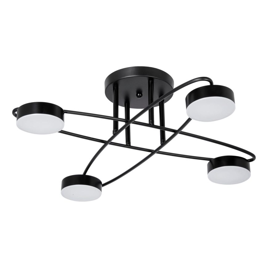 Lampadario a plafone LED 4xLED/7W/230V nero