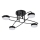 Lampadario a plafone LED 4xLED/7W/230V nero