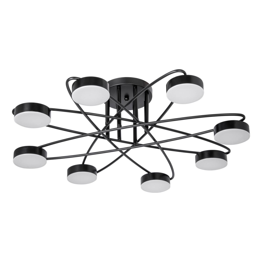 Lampadario a plafone LED 8xLED/7W/230V nero