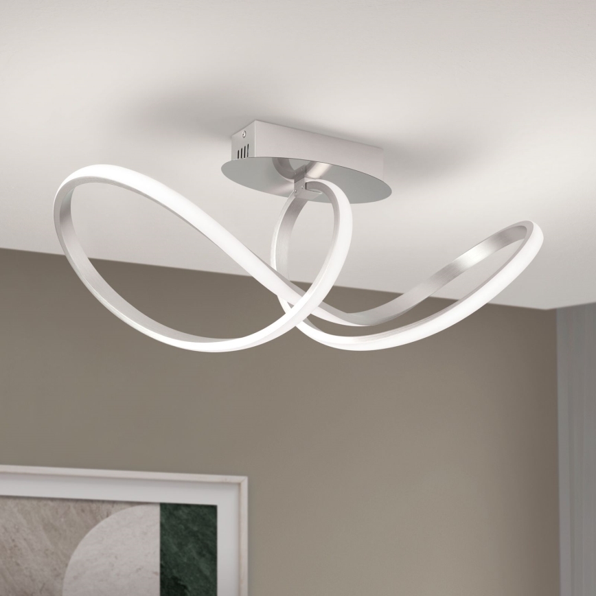 Lampadario a plafone LED dimmerabile CIRCUS LED/30W/230V cromo opaco