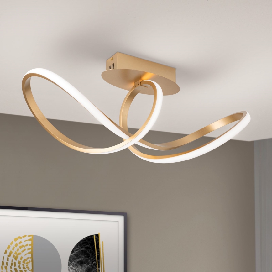 Lampadario a plafone LED dimmerabile CIRCUS LED/30W/230V oro