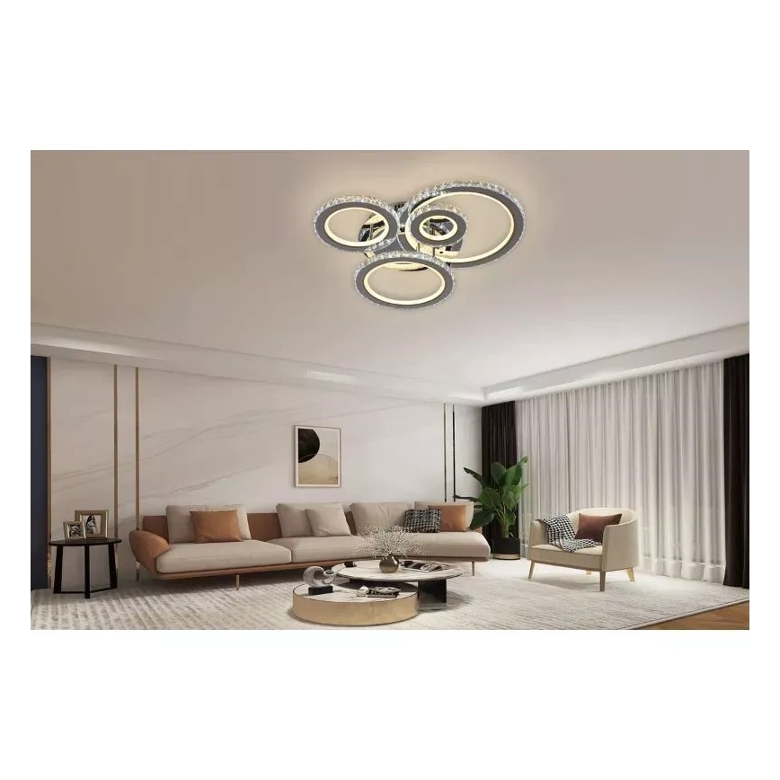 Lampadario a plafone LED dimmerabile LED/120W/230V 3000-6500K + telecomando
