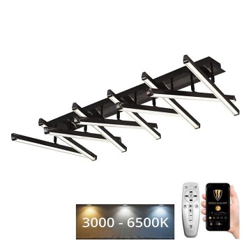 Lampadario a plafone LED dimmerabile LED/125W/230V 3000-6500K + telecomando