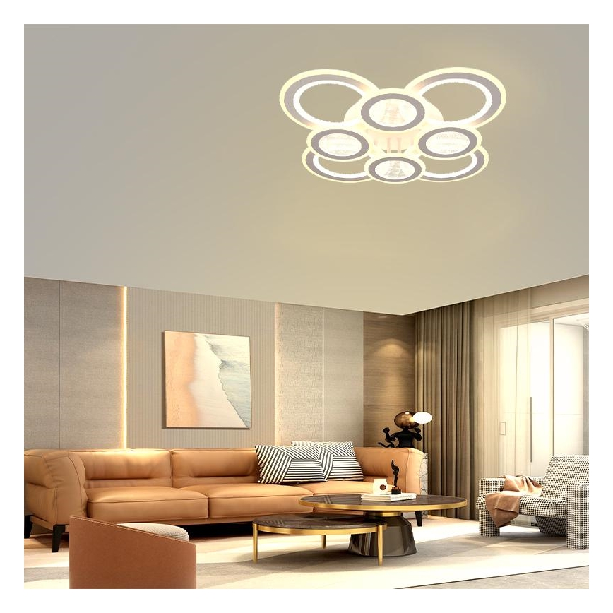 Lampadario a plafone LED dimmerabile LED/200W/230V 3000-6500K + telecomando