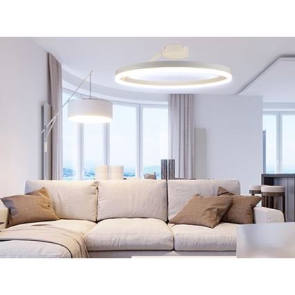 Lampadario a plafone LED dimmerabile LED/40W/230V 3000-6500K bianco + telecomando