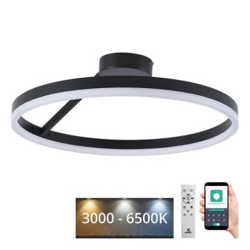 Lampadario a plafone LED dimmerabile LED/40W/230V 3000-6500K nero + telecomando