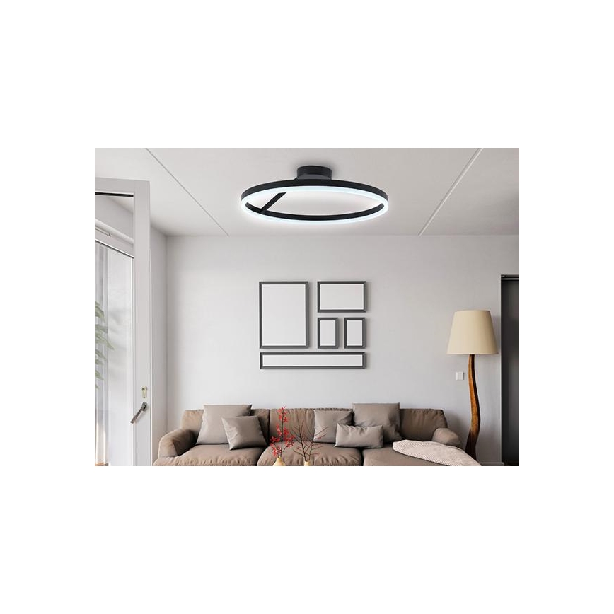 Lampadario a plafone LED dimmerabile LED/40W/230V 3000-6500K nero + telecomando