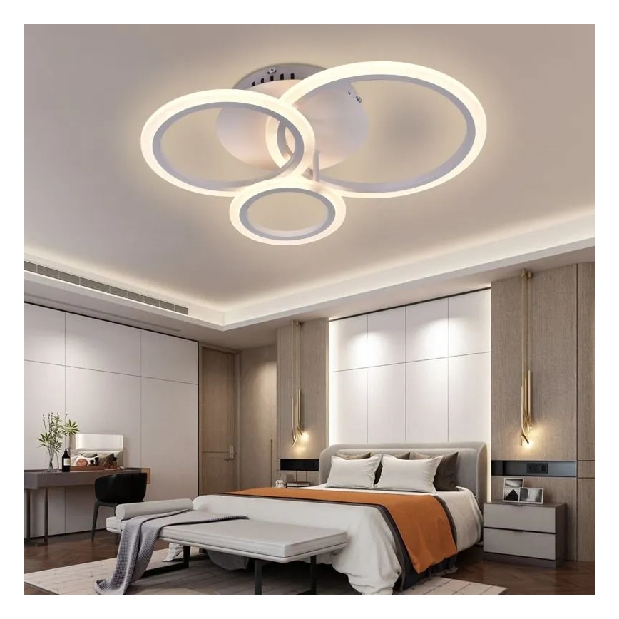 Lampadario a plafone LED dimmerabile LED/40W/230V 3000-6500K bianco + telecomando