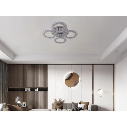 Lampadario a plafone LED dimmerabile LED/55W/230V 3000-6500K + telecomando