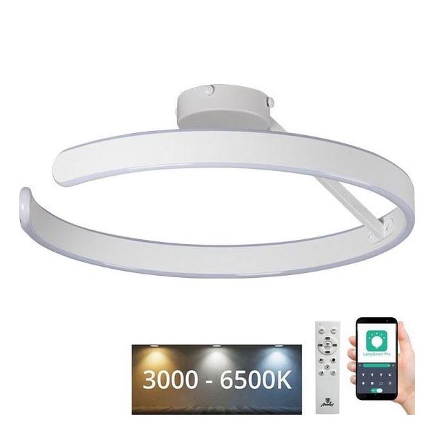 Lampadario a plafone LED dimmerabile LED/72W/230V 3000-6500K bianco + telecomando