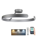 Lampadario a plafone LED dimmerabile LED/72W/230V 3000-6500K cromo opaco + telecomando