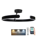 Lampadario a plafone LED dimmerabile LED/72W/230V 3000-6500K nero + telecomando