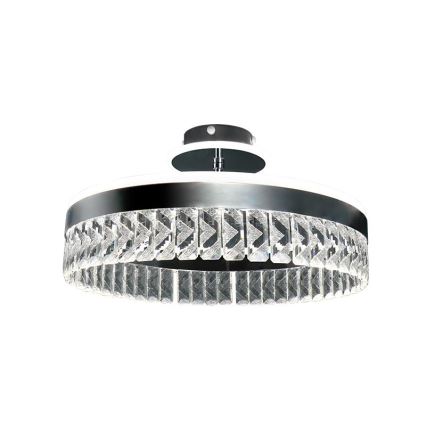 LED Lampadario da parete in cristallo dimmerabile LED/75W/230V 3000-6500K cromo opaco + telecomando