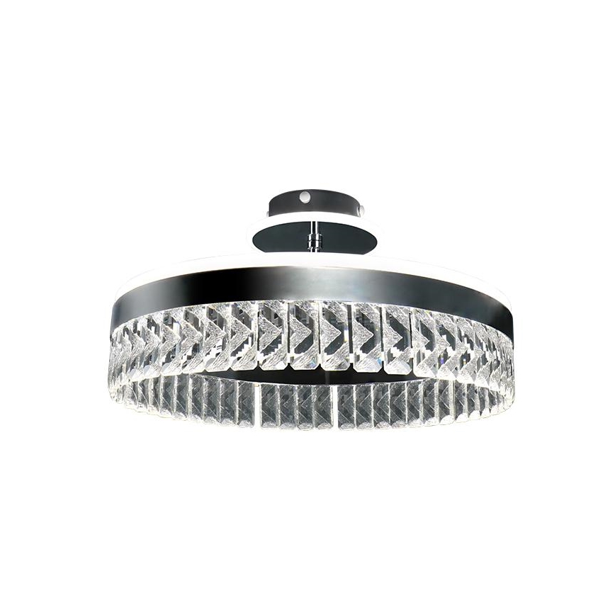 LED Lampadario da parete in cristallo dimmerabile LED/75W/230V 3000-6500K cromo opaco + telecomando