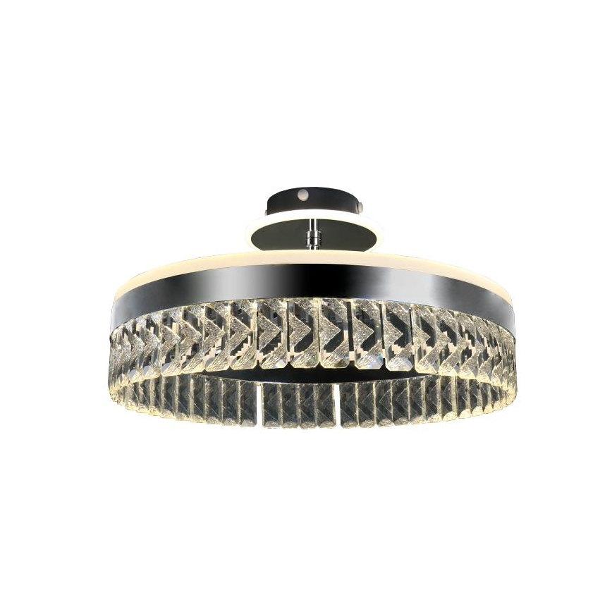 LED Lampadario da parete in cristallo dimmerabile LED/75W/230V 3000-6500K cromo opaco + telecomando
