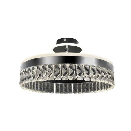 LED Lampadario da parete in cristallo dimmerabile LED/75W/230V 3000-6500K cromo opaco + telecomando