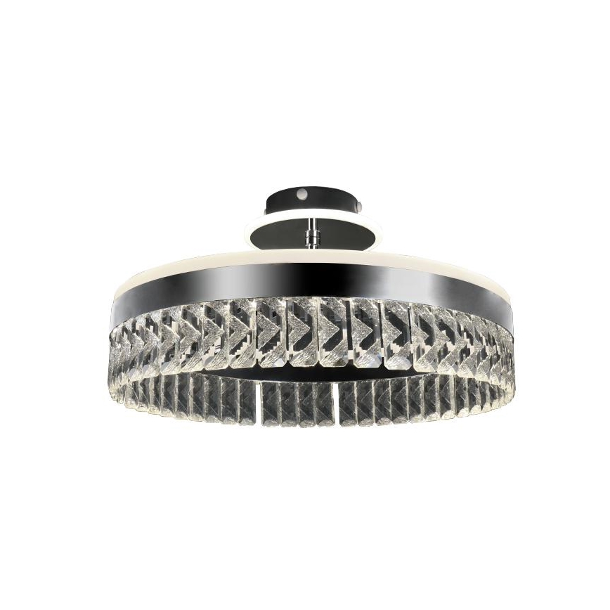 LED Lampadario da parete in cristallo dimmerabile LED/75W/230V 3000-6500K cromo opaco + telecomando