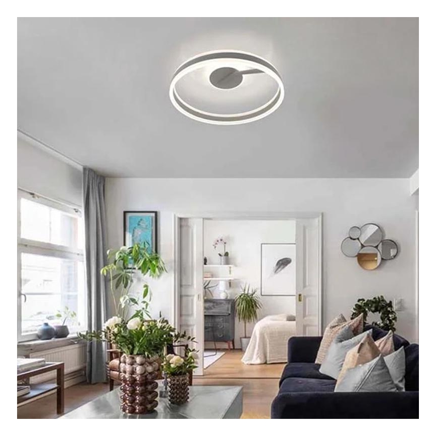 Lampadario a plafone LED dimmerabile LED/86W/230V 3000-6500K bianco + telecomando