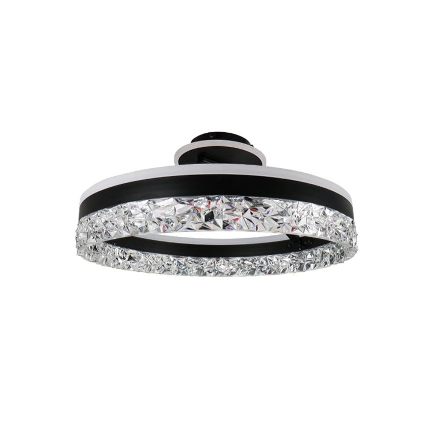 Lampadario a plafone LED dimmerabile LED/86W/230V 3000-6500K nero + telecomando