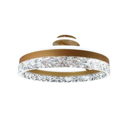 Lampadario a plafone LED dimmerabile LED/86W/230V 3000-6500K oro + telecomando