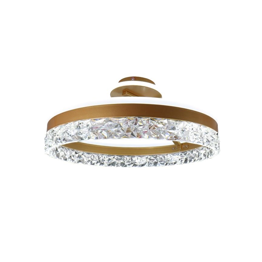 Lampadario a plafone LED dimmerabile LED/86W/230V 3000-6500K oro + telecomando