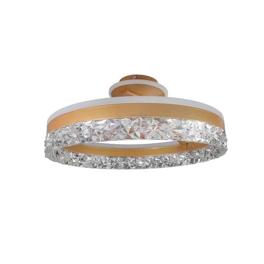 Lampadario a plafone LED dimmerabile LED/86W/230V 3000-6500K oro + telecomando