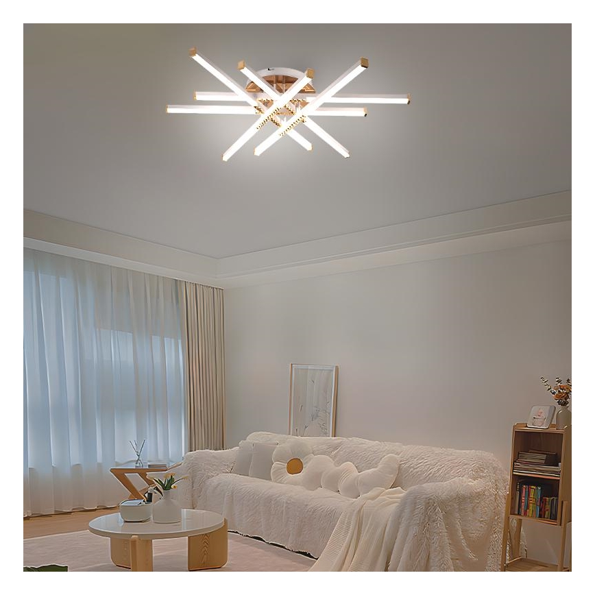 Lampadario a plafone LED dimmerabile LED/90W/230V 3000-6500K + telecomando