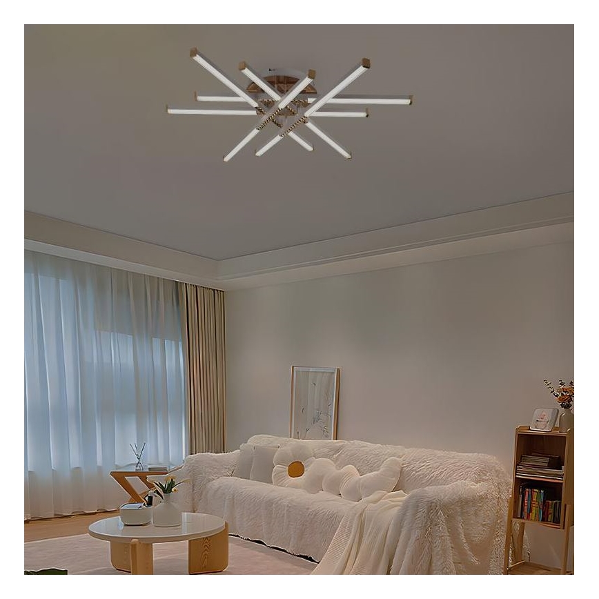 Lampadario a plafone LED dimmerabile LED/90W/230V 3000-6500K + telecomando